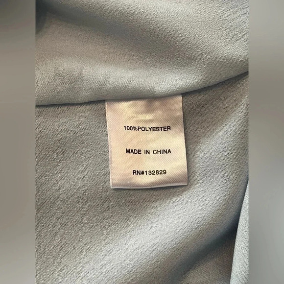 Superdown Long silky‎ dress 👗 NWT size L in a light blue color - Picture 12 of 12